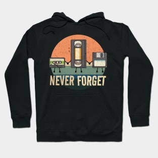 Cassette Never forget Vintage Hoodie